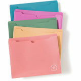 U Brands U-Eco Straight Tab Cut Letter File Jacket