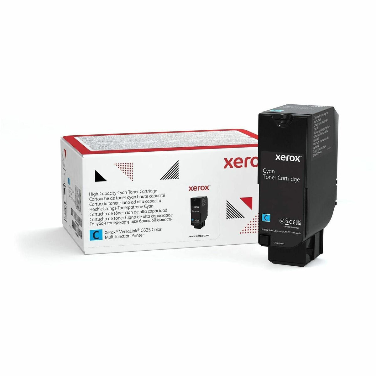 Xerox Original High Yield Laser Toner Cartridge - Cyan - 1 Each