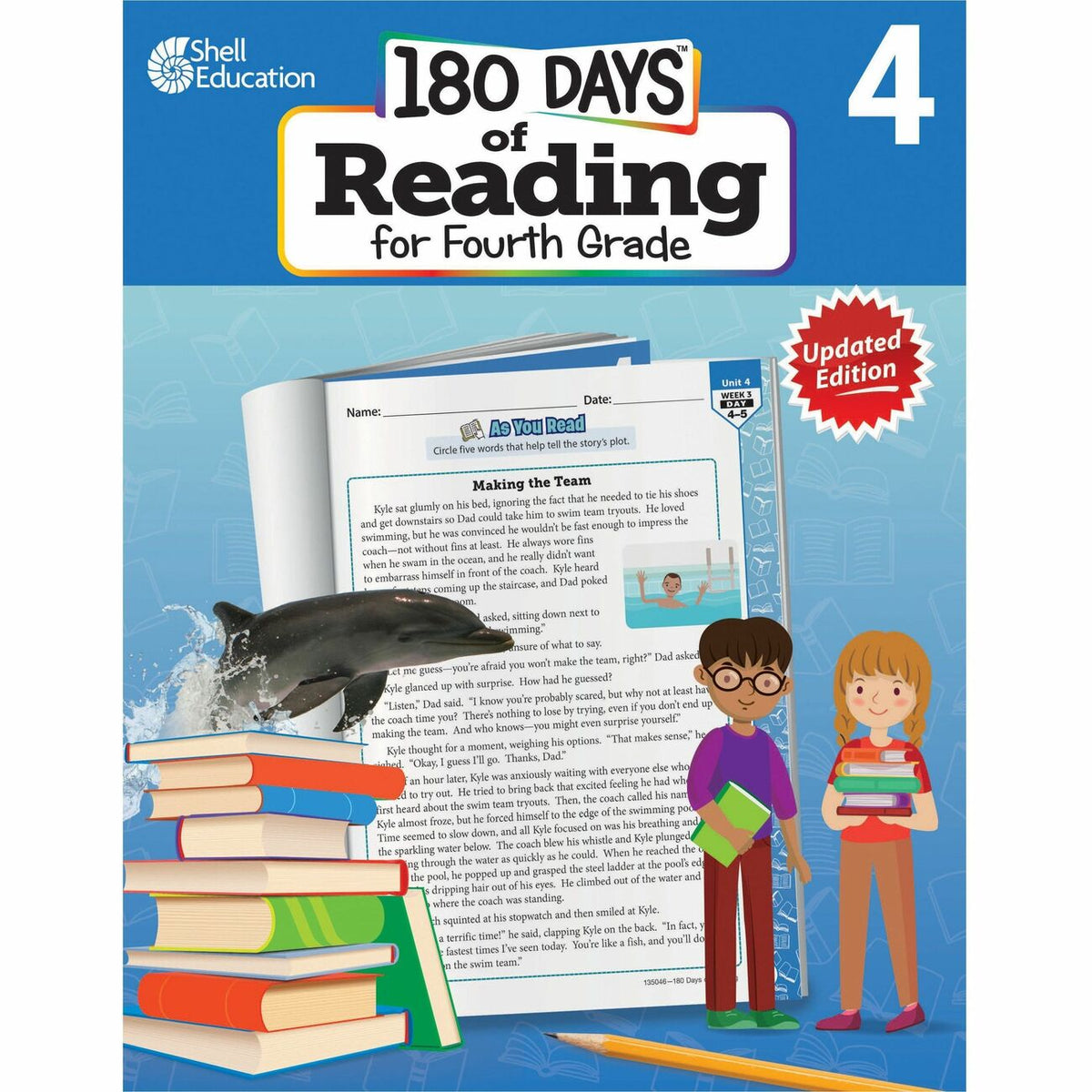 Shell Education 180 Days of Reading for Third Grade, 2nd Edition Printed Book