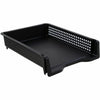 Business Source Tray Letter Stackable Black