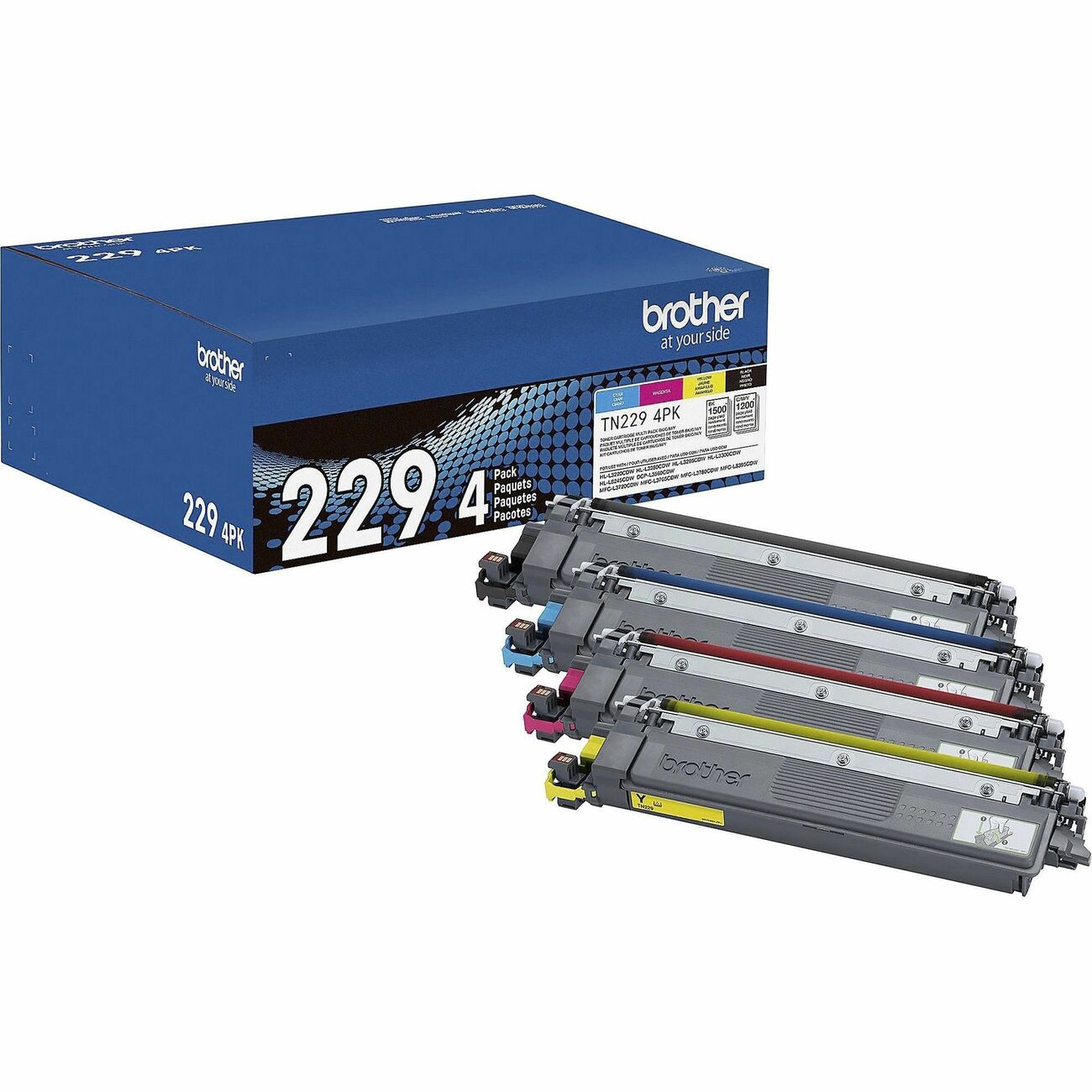 Brother Toner 4 Pk B C M & Y
