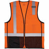 Vest Safety Blk Orng 4X/5X