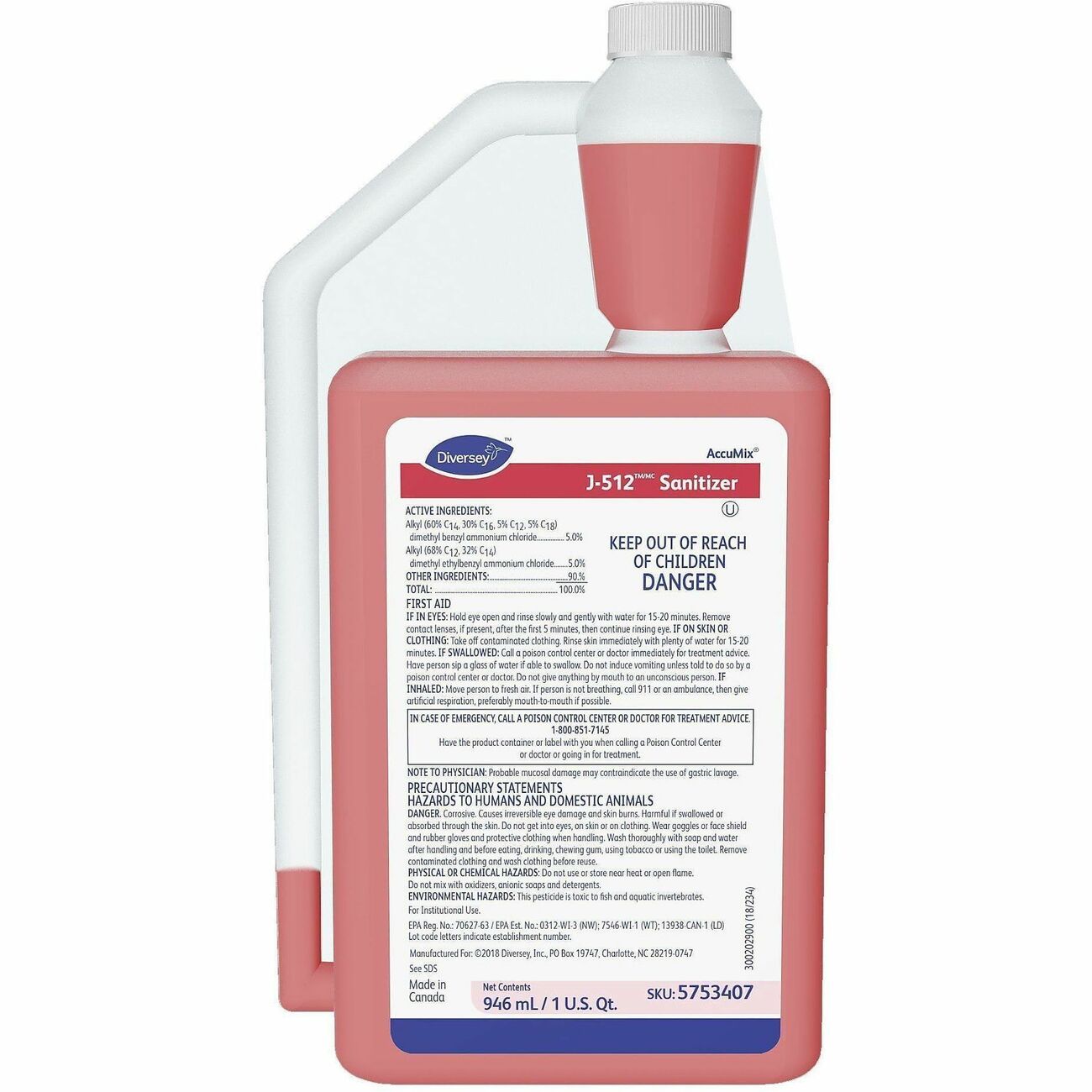 Diversey Sanitizer Foodsurf 32Oz