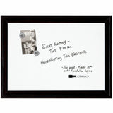 Quartet Home D&eacute;cor Magnetic Dry-Erase Board, 17" x 23" , Ebony Frame