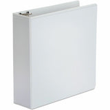 Universal Economy Round Ring View Binder, 3 Rings, 3" Capacity, 11 x 8.5, White