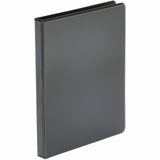 Universal Economy Round Ring View Binder, 3 Rings, 0.5" Capacity, 11 x 8.5, Black