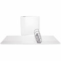Universal Slant D-Ring View Binder, 3 Rings, 4" Capacity, 11 x 8.5, White