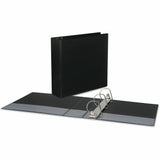 Universal Slant D-Ring View Binder, 3 Rings, 3" Capacity, 11 x 8.5, Black
