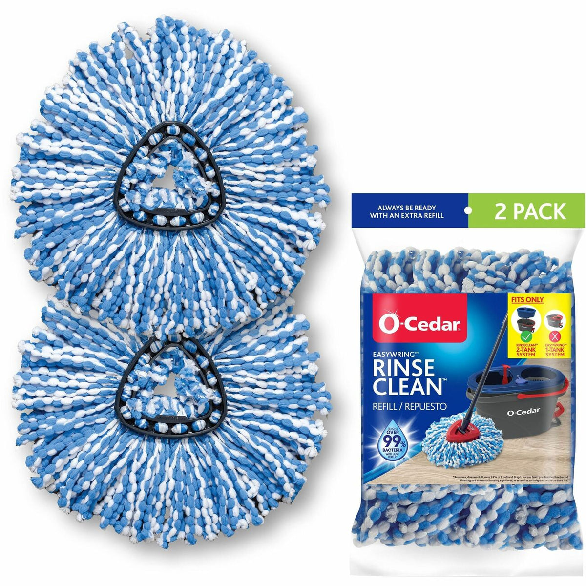 Refill Spinmop Rinseclean 2Pk