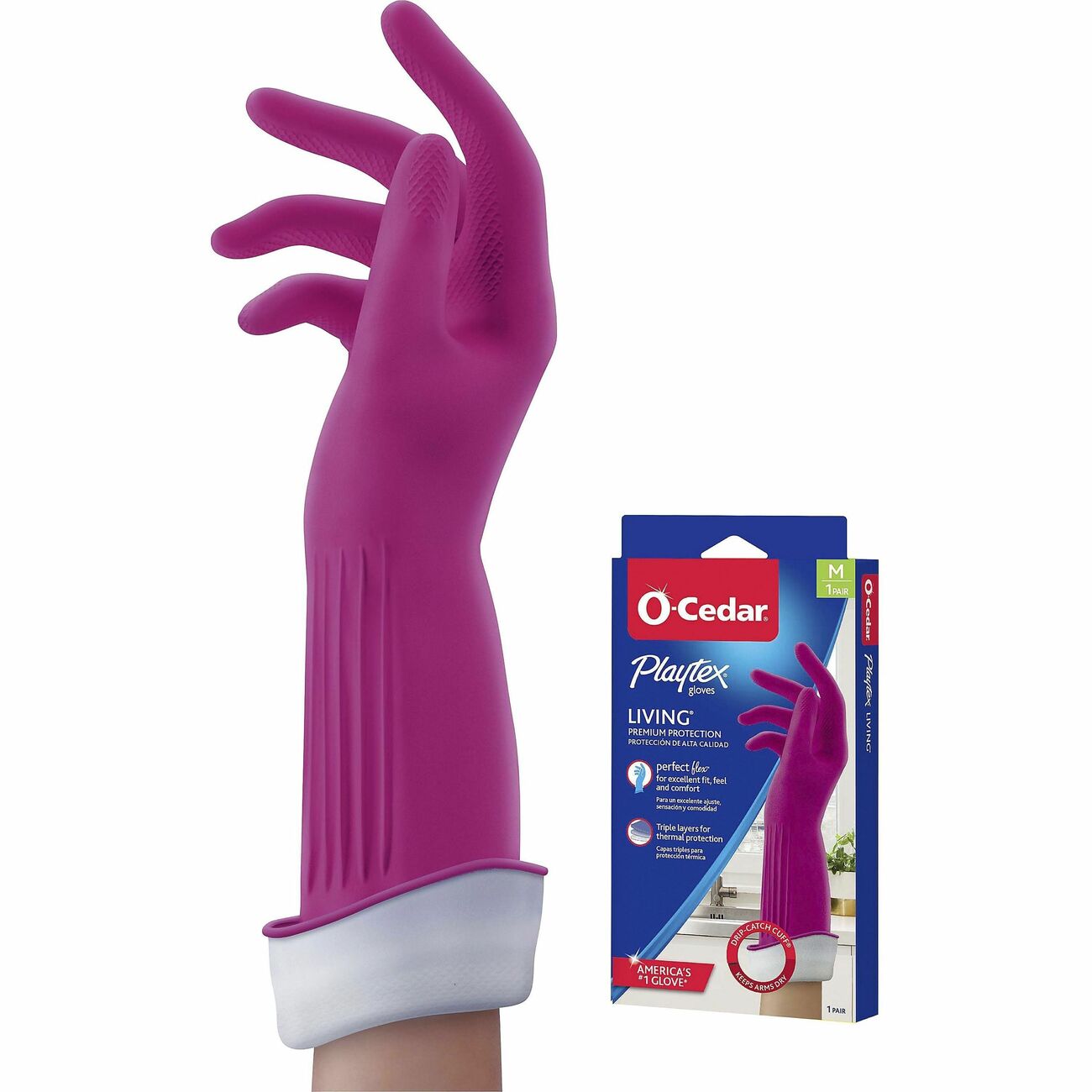 Gloves Hsehld Reusable Md