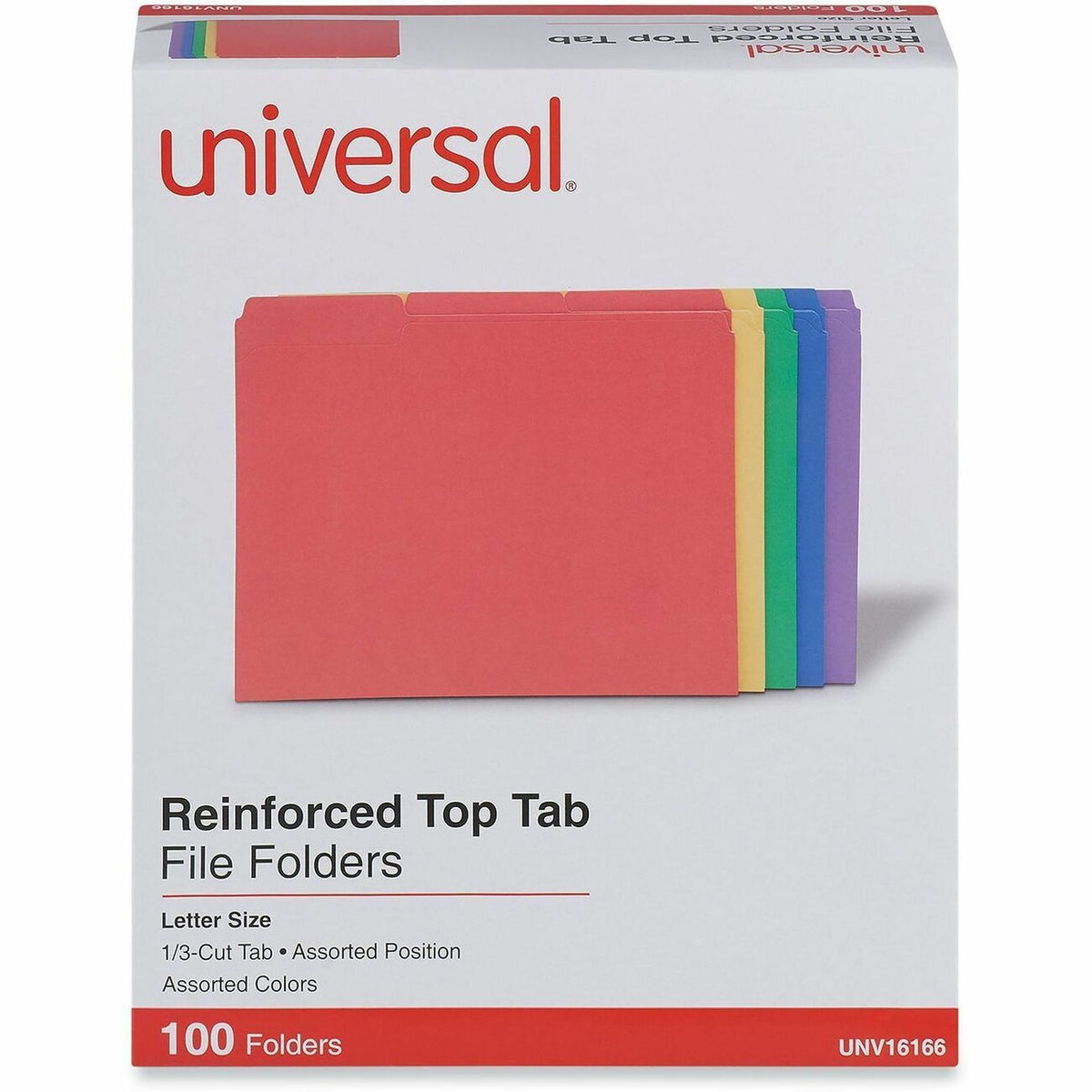 Universal 1/3 Tab Cut Letter Recycled Top Tab File Folder