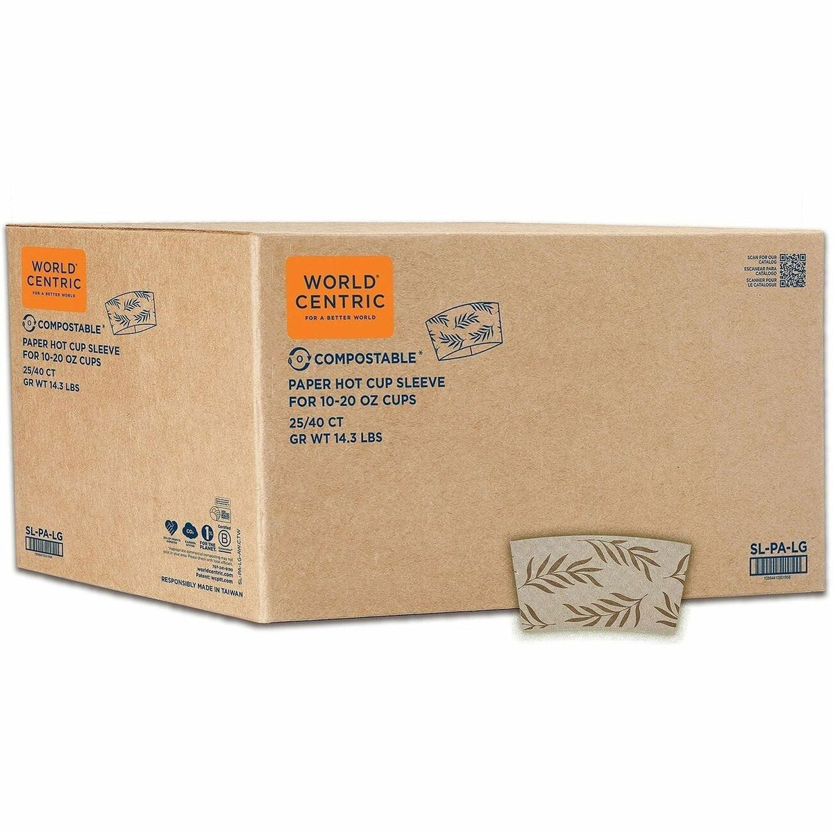 World Centric Compostble Paper Drink Sleeves
