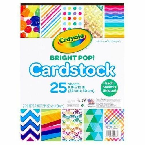 Crayola Cardstock 25 Sheets Pastels