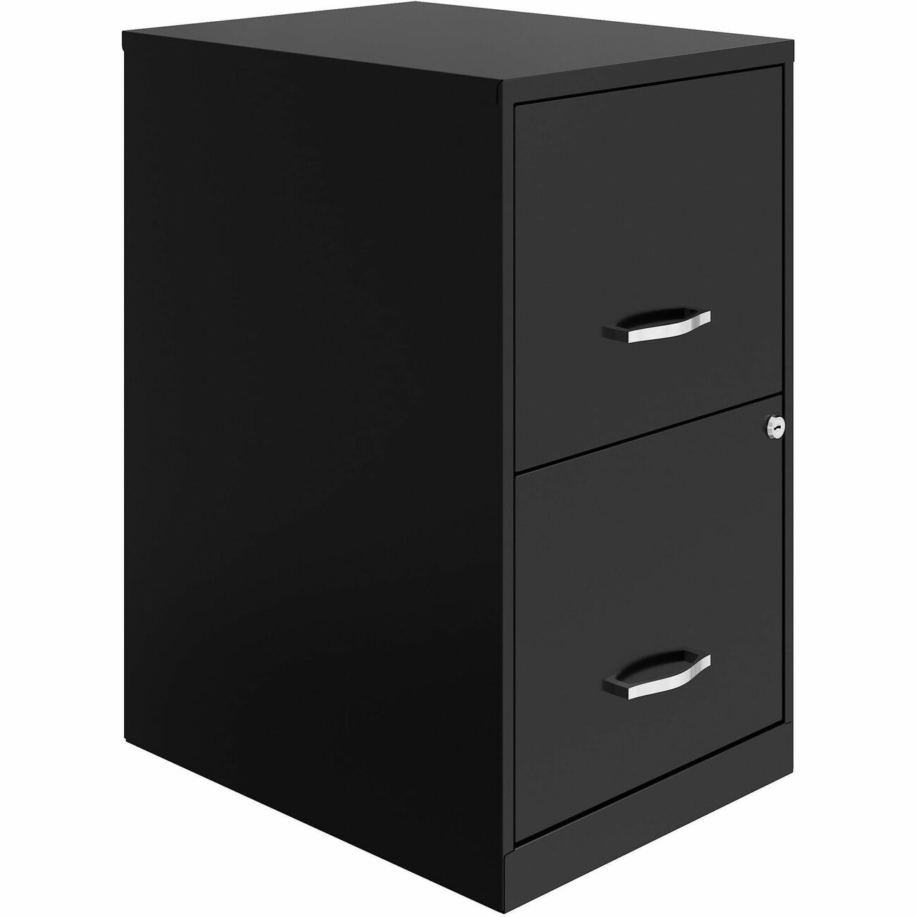 Norstar 2-Drawer Vertical File Cabinet, 18", Black