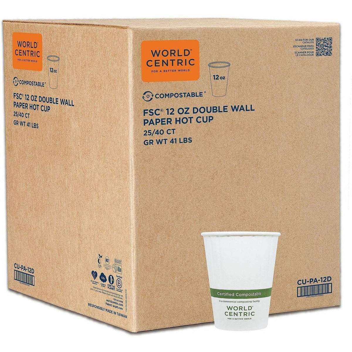 World Centric Double Wall Paper Hot Cups
