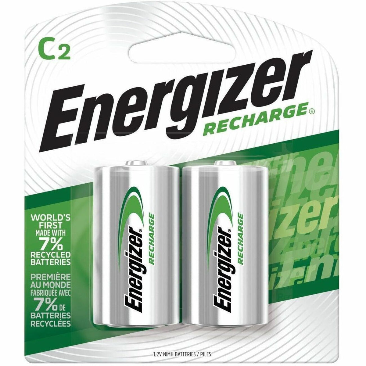 Energizer Battery Rchrgble C 2/Pk