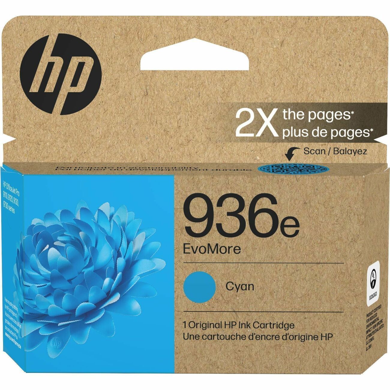 HP Crtdg Ink Evom Hp 936E Cyn