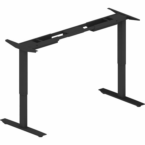 Lorell 2-Motor Sit-Stand Desk Base, Black