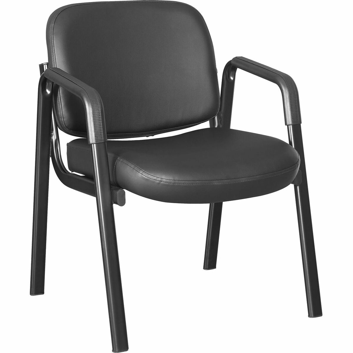 Lorell Deluxe Guest Seating Deluxe 4-Leg Guest Chair with Arms