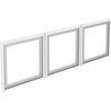 Lorell Desk-Mount Hutch Frosted Glass Door