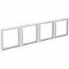 Lorell Desk-Mount Hutch Frosted Glass Door