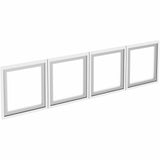 Lorell Desk-Mount Hutch Frosted Glass Door
