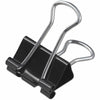 Universal Binder Clip Zip-Seal Bag Value Pack, Medium, Black/Silver, 36/Pack