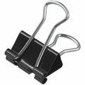 Universal Binder Clip Zip-Seal Bag Value Pack, Medium, Black/Silver, 36/Pack
