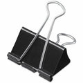 Universal Binder Clip Zip-Seal Bag Value Pack, Large, Black/Silver, 36/Pack