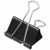 Universal Binder Clip Zip-Seal Bag Value Pack, Large, Black/Silver, 36/Pack