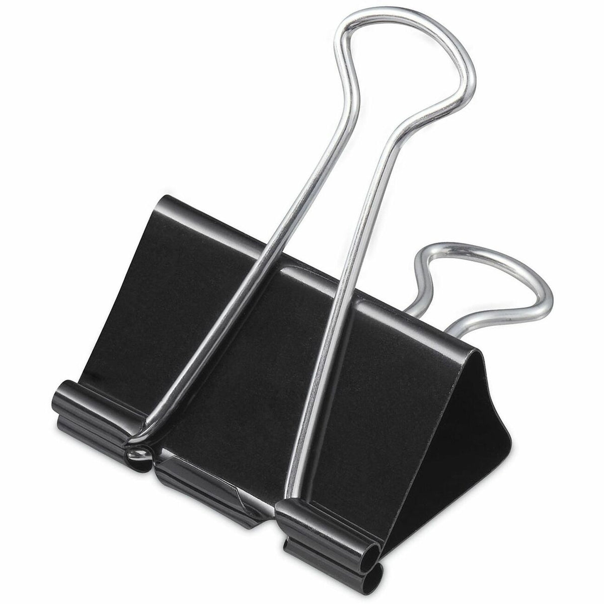 Universal Binder Clip Zip-Seal Bag Value Pack, Large, Black/Silver, 36/Pack