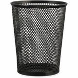 Universal Jumbo Steel Mesh Pencil Cup, 4.38" Diameter x 5.38"h, Black