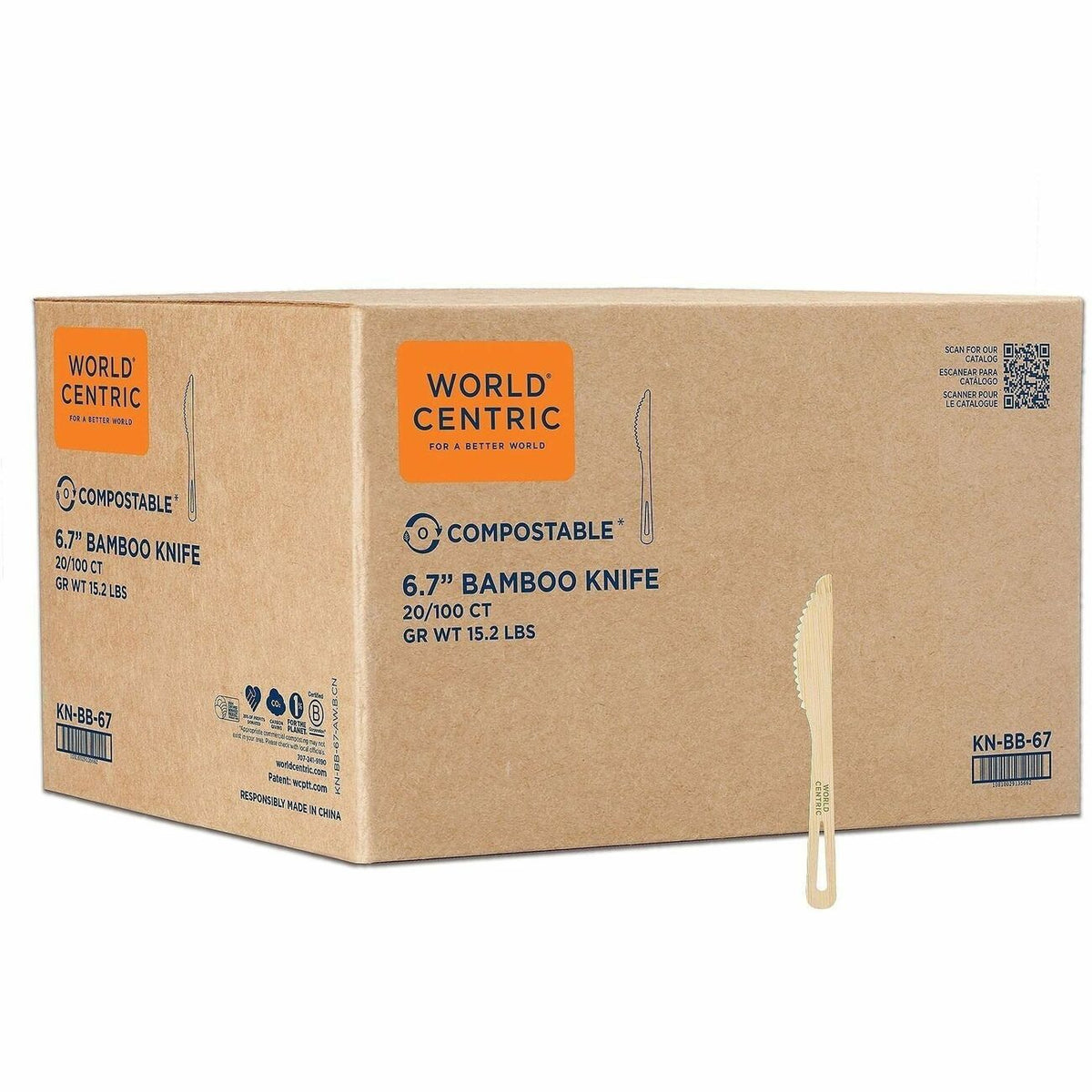 World Centric Compostable Bamboo Cutlery