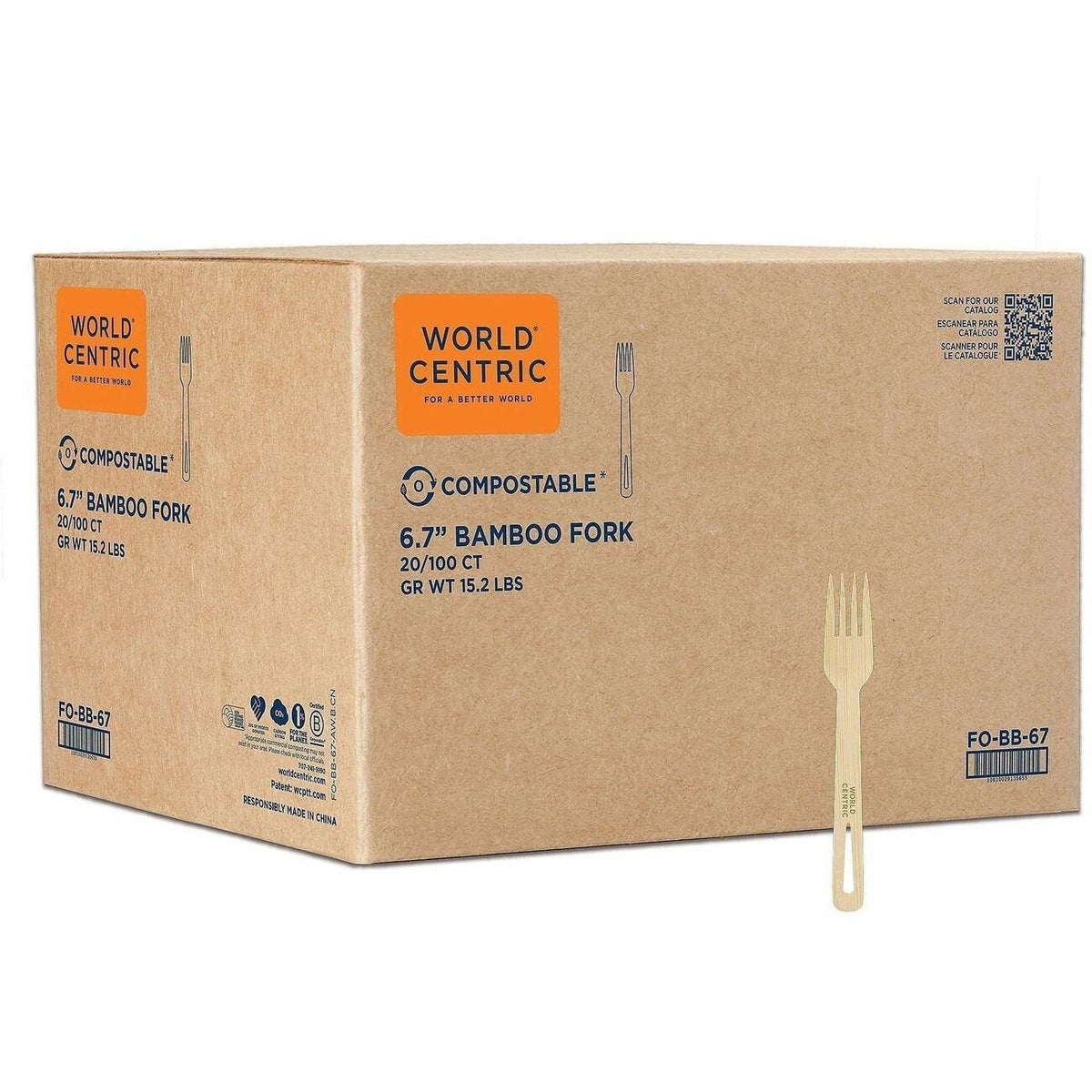 World Centric Compostable Bamboo Cutlery