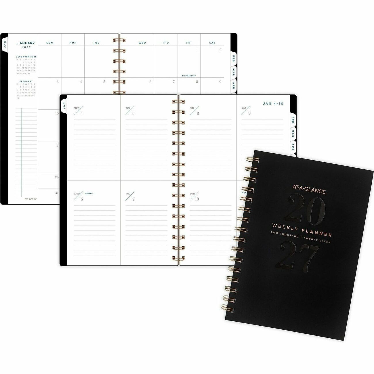 AT-A-GLANCE Planner Siglite Wm Sm Black