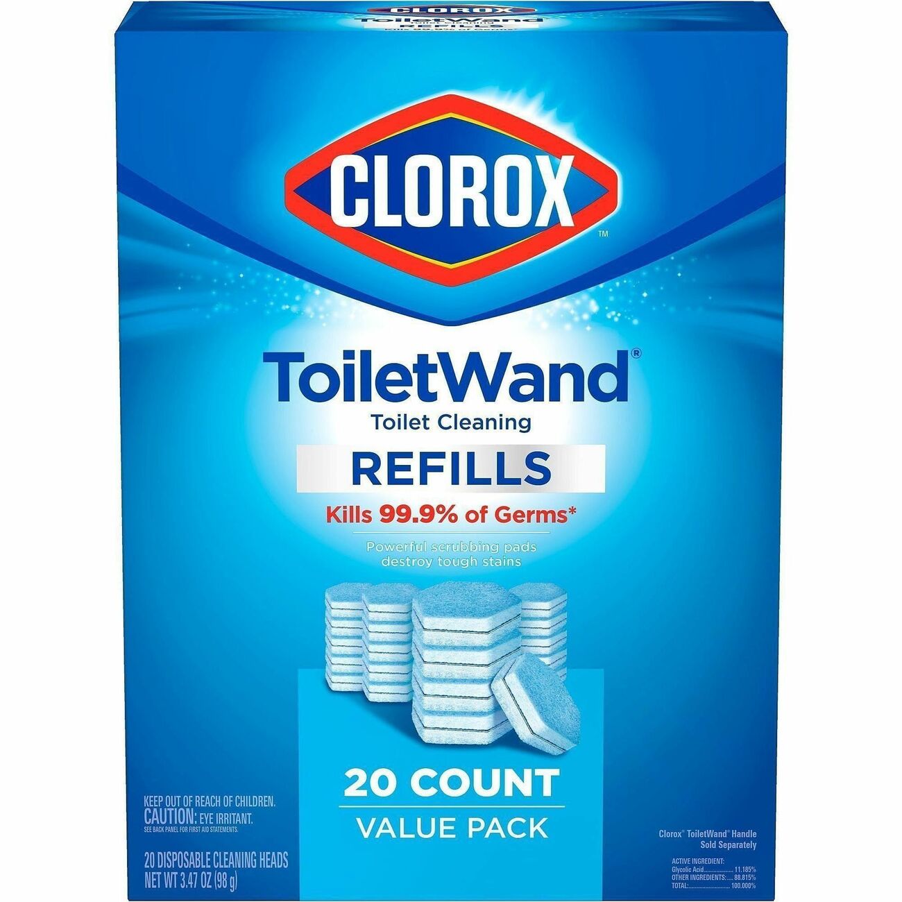 Clorox Heads Toiletwand Refill 20
