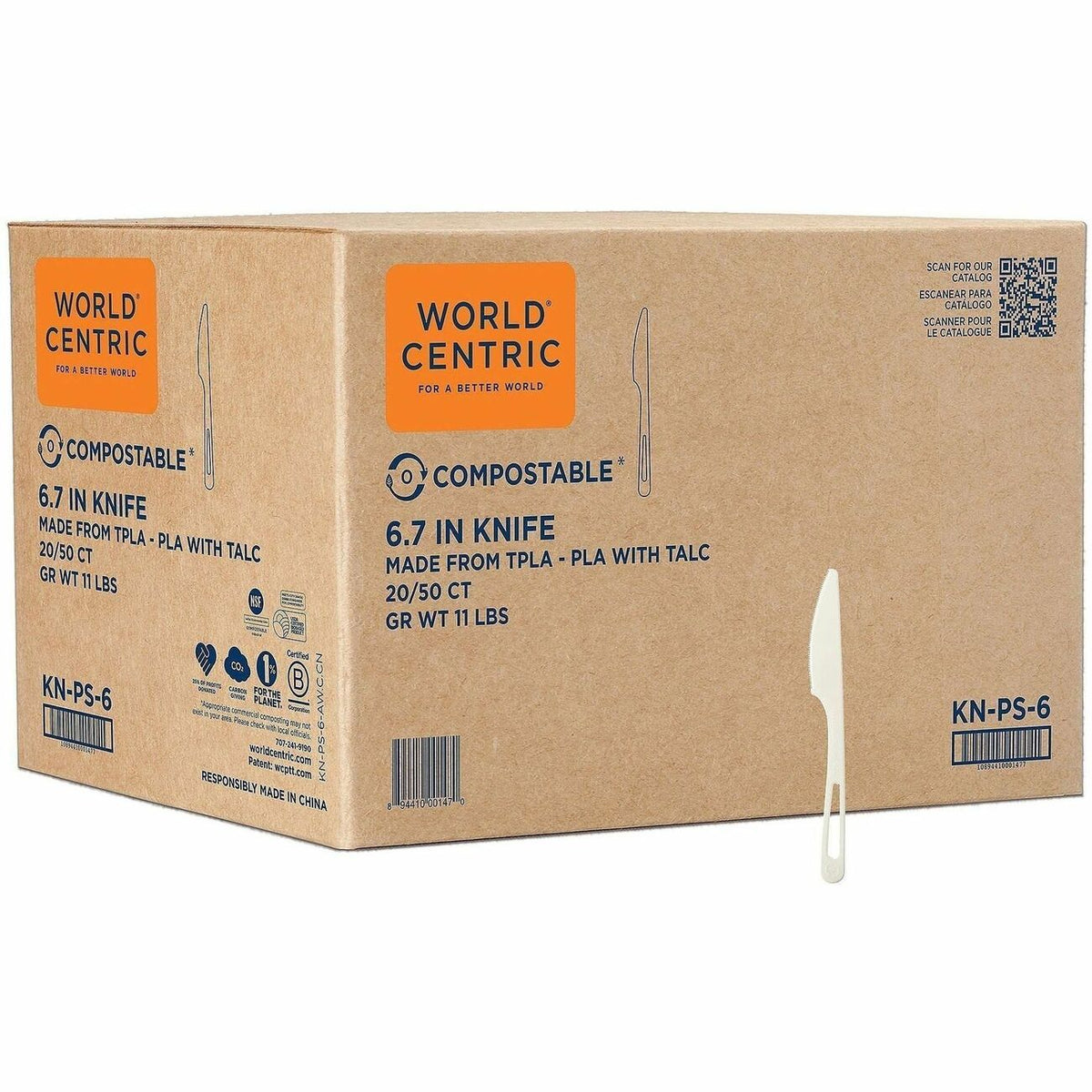 World Centric Compostable White Cutlery
