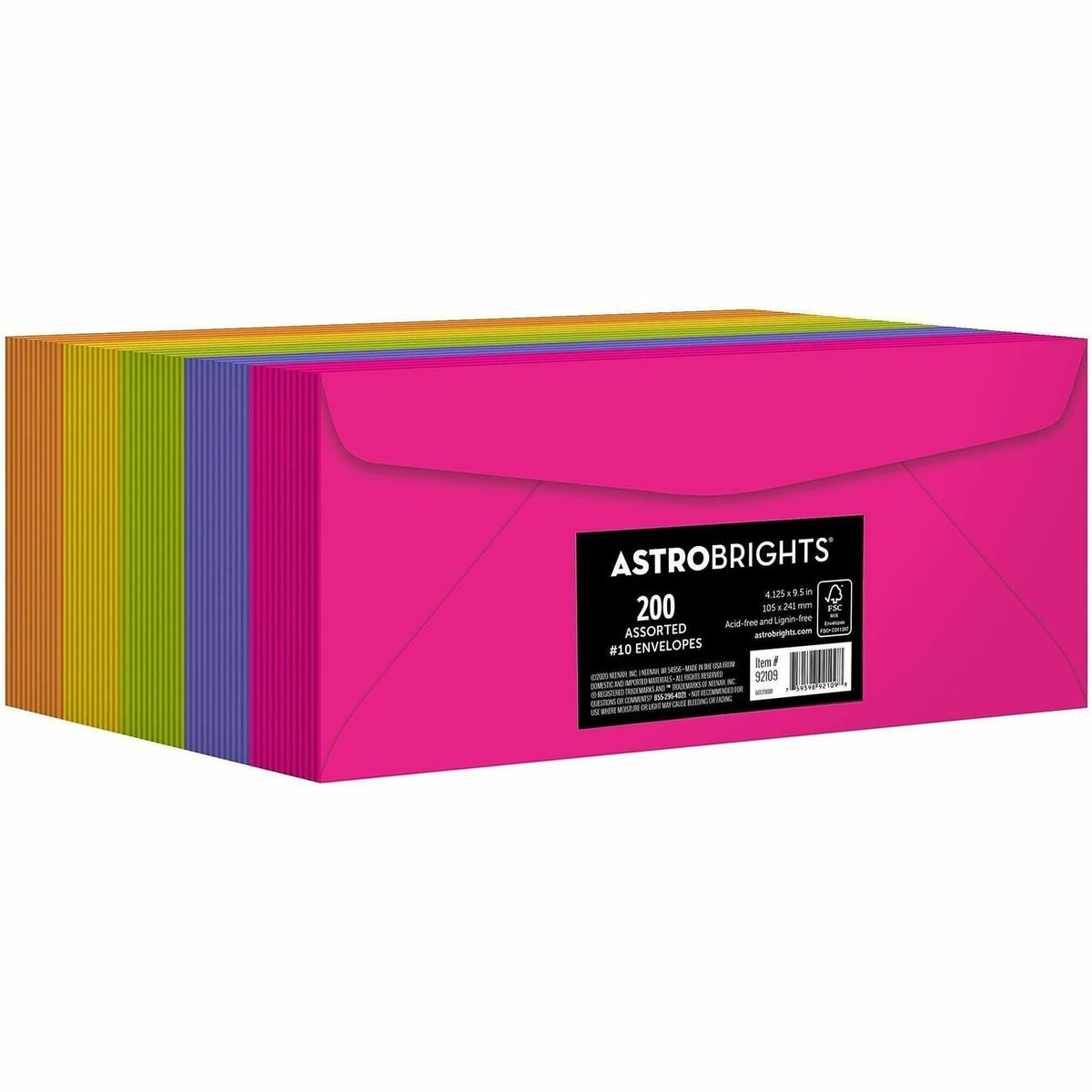 Astrobrights No. 10 Colored Envelopes