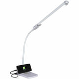 OttLite Swivel LED Desk Lamp with USB Charging and Stand