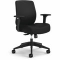 HON Chair Task Uphbck Arms Blk