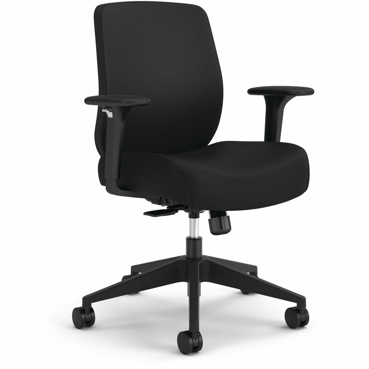 HON Chair Task Uphbck Arms Blk