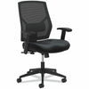 Chair Black Leather Mesh