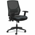 Chair Black Leather Mesh