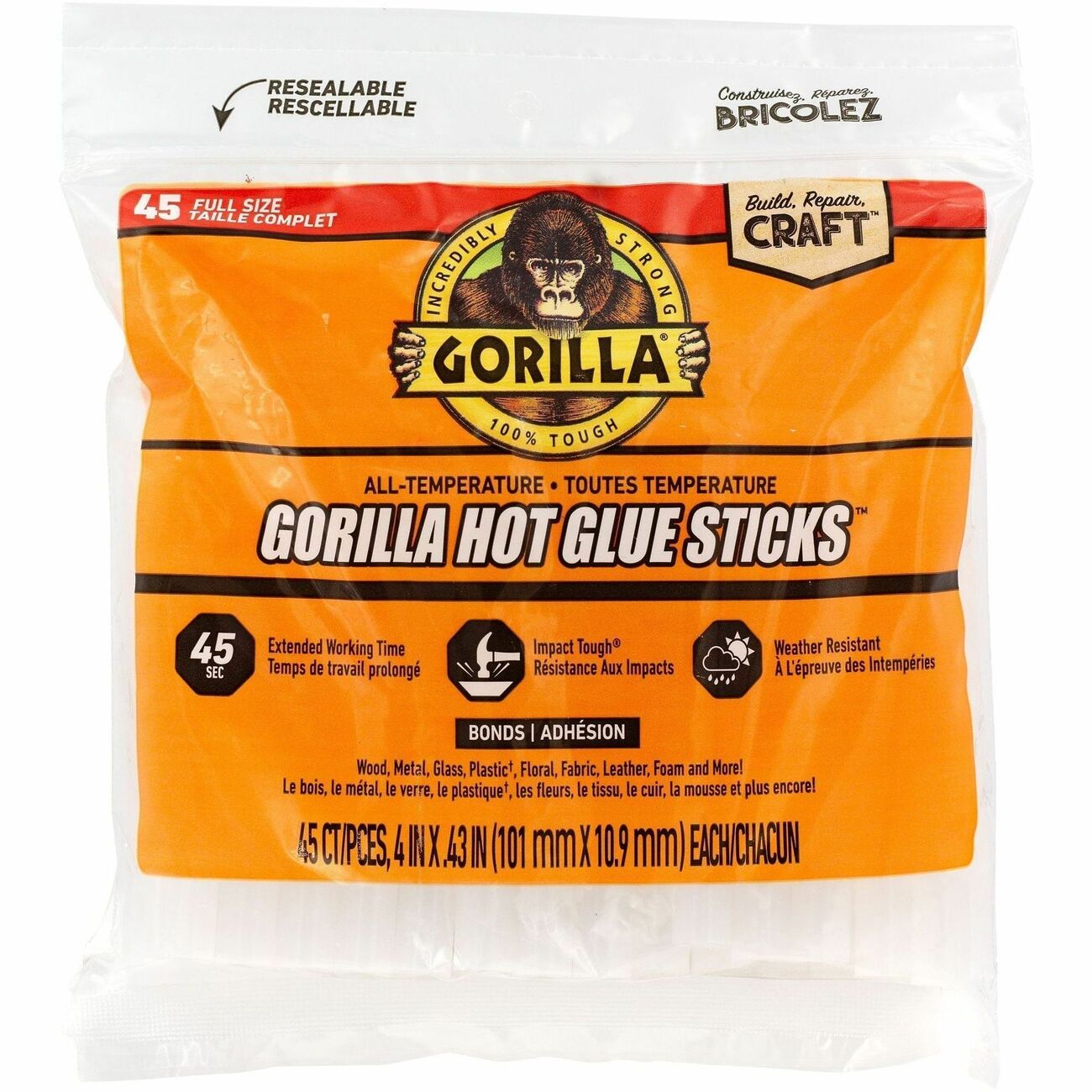 Hot Glue Sticks Full 45Ct