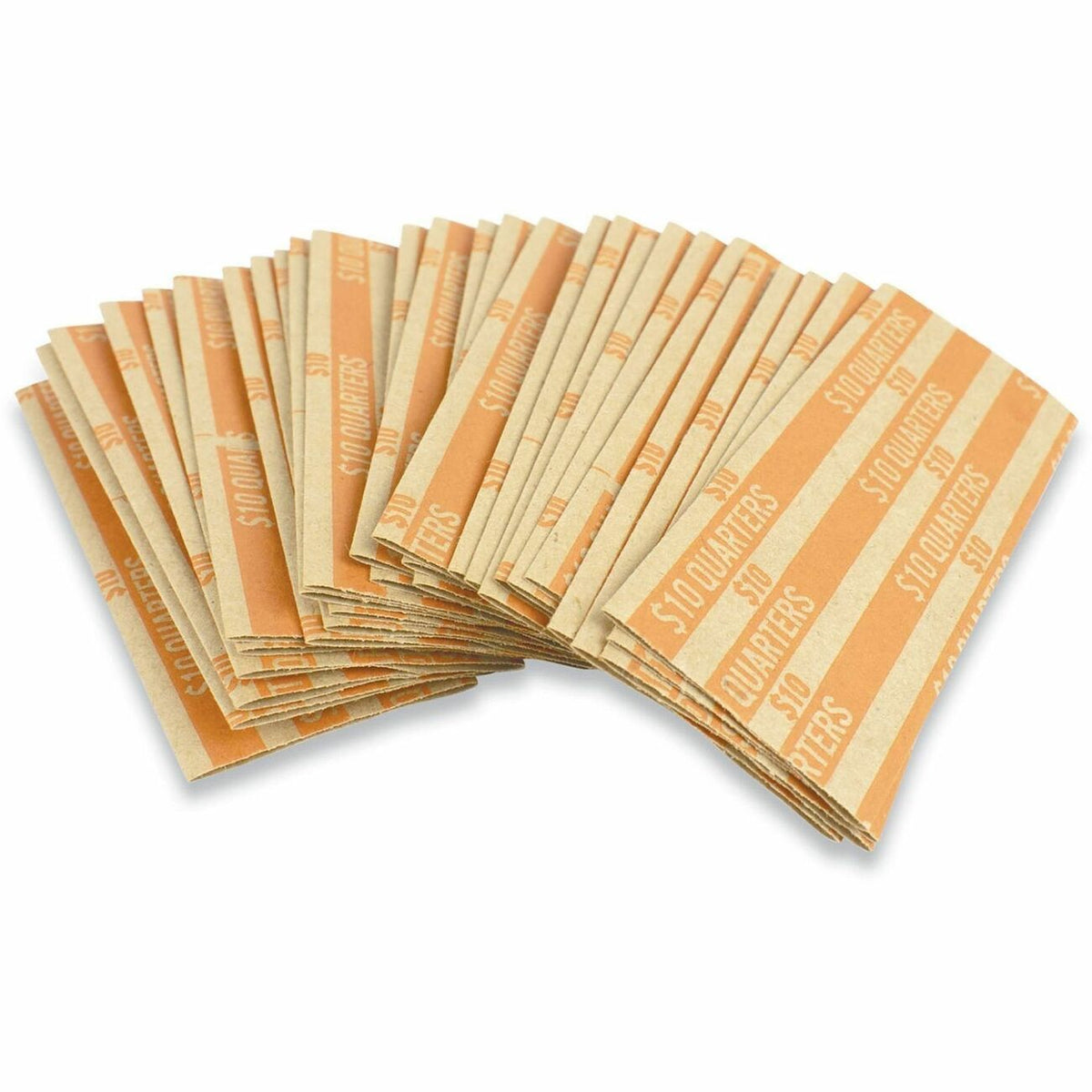 ControlTek Flat Tubular Coin Wrappers for Quarters