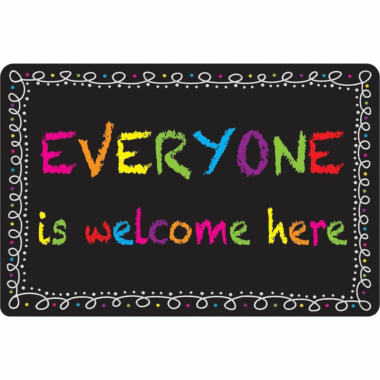 Mat Welcome Chalk Everyone