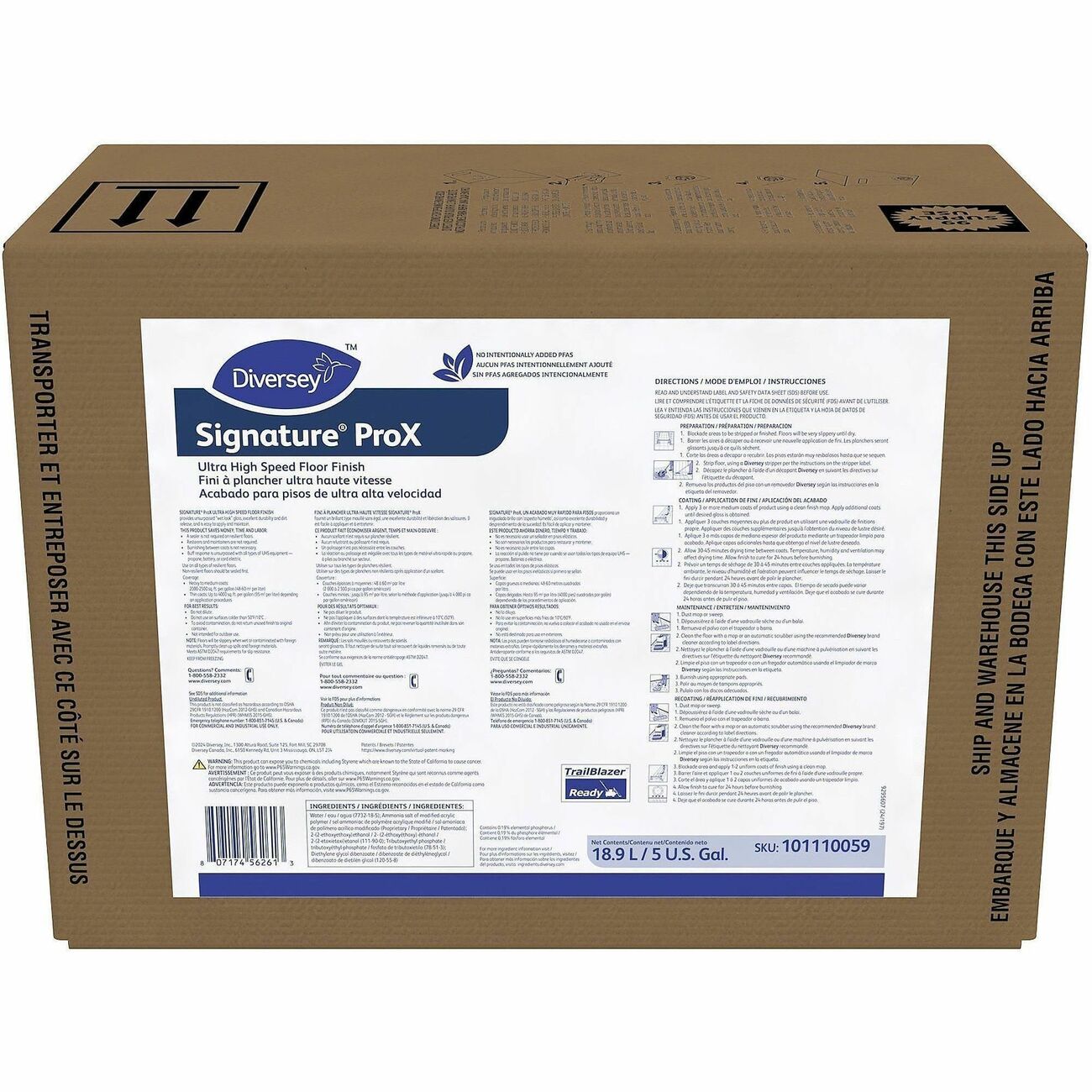 Diversey Finish Floor Sign Prox 5Gal