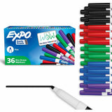 Expo Low Odour Dry Erase Markers Fine Tip Assorted Colours 36/box