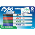 Expo Low Odour Dry Erase Markers Ultra Fine Assorted Colours 4/pkg