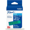 Brother Tape Label 3/4" Bk/Gn